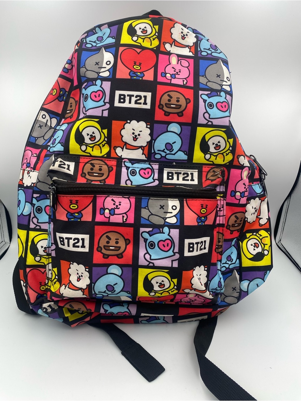 BT21 Multicolor Character Print Backpack for Women - Playful Graphic Daypack